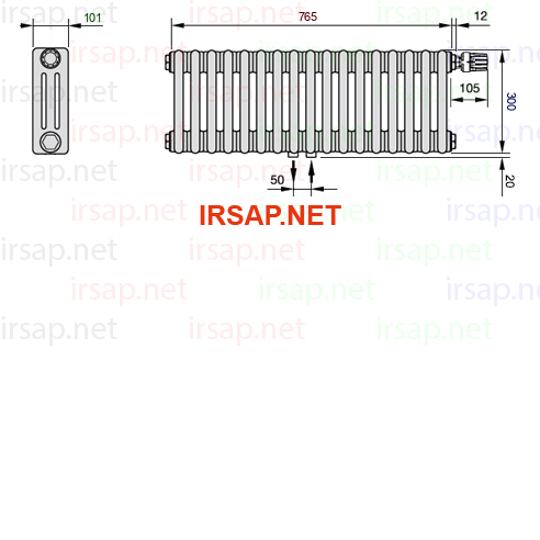 Радиатор IRSAP Tesi 30300/17 T52 CL 01